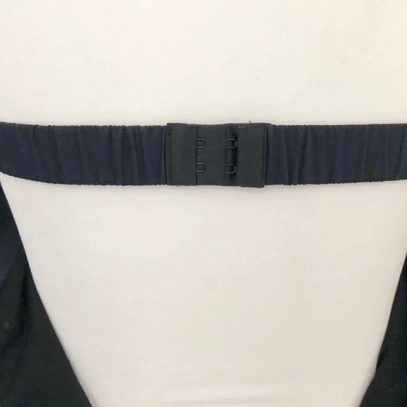 J. Crew Navy Blue Strapless Eyelet Sheath … - Picture 6 of 7